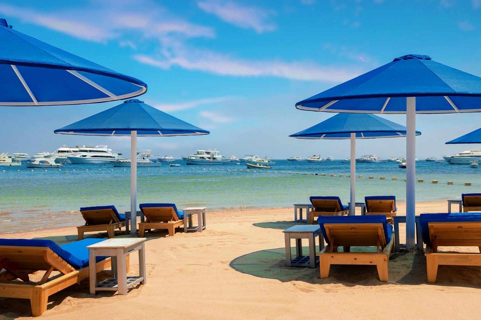 Pickalbatros Blu Spa Resort - Adults Friendly 16 Years Plus- Ultra All-Inclusive Hurghada Luaran gambar Beach at the InterContinental